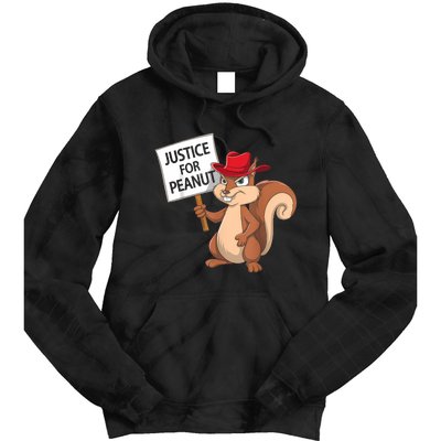 Funny Justice For Peanut Pnut Squirrel Pnut Justice Tie Dye Hoodie