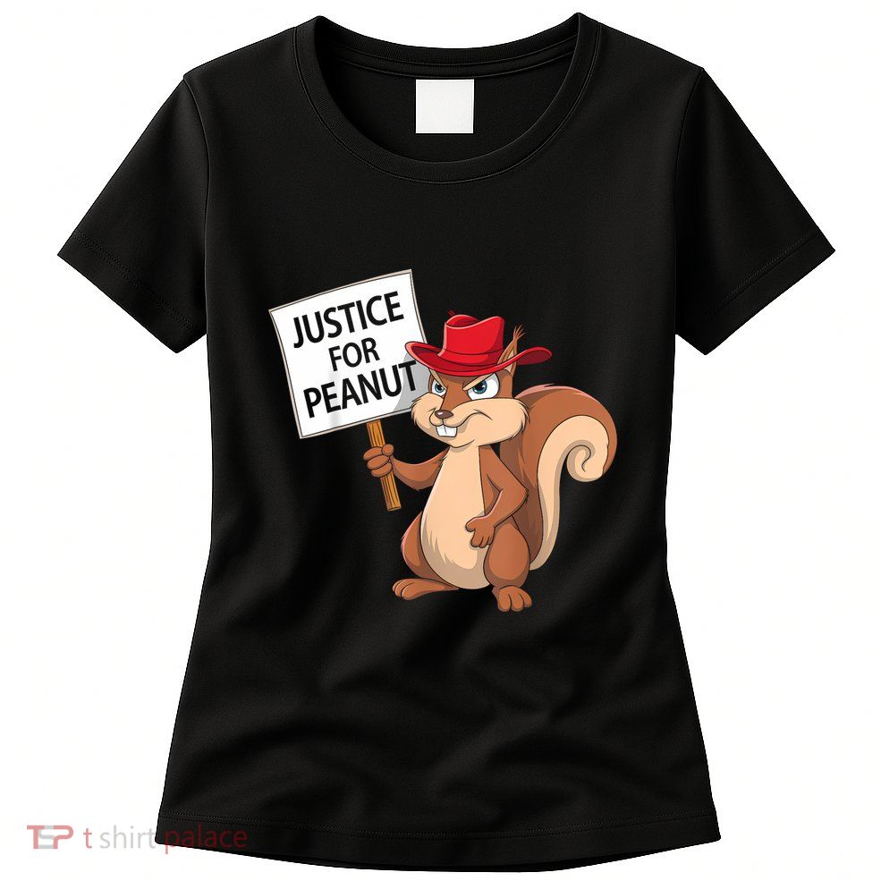 Funny Justice For Peanut Pnut Squirrel Pnut Justice Women's T-Shirt