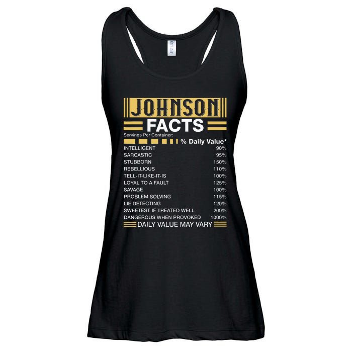 Funny Johnson FACTS Johnson Name Ladies Essential Flowy Tank