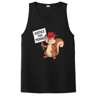 Funny Justice For Peanut Pnut Squirrel Pnut Justice PosiCharge Competitor Tank