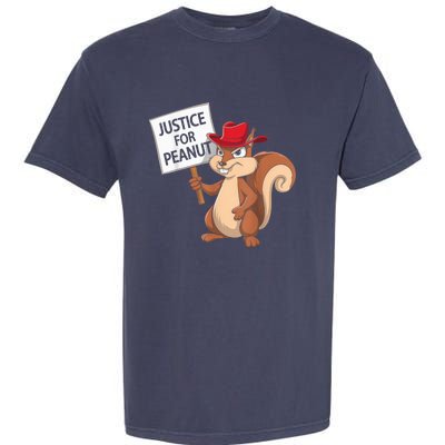 Funny Justice For Peanut Pnut Squirrel Pnut Justice Garment-Dyed Heavyweight T-Shirt