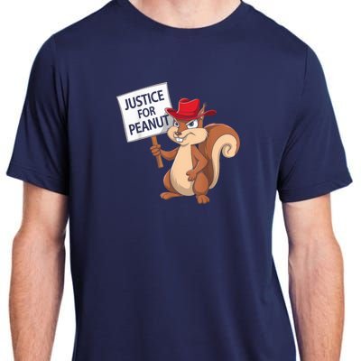 Funny Justice For Peanut Pnut Squirrel Pnut Justice Adult ChromaSoft Performance T-Shirt