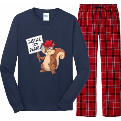 Funny Justice For Peanut Pnut Squirrel Pnut Justice Long Sleeve Pajama Set