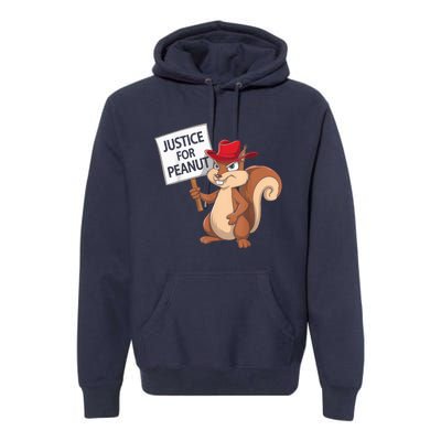 Funny Justice For Peanut Pnut Squirrel Pnut Justice Premium Hoodie