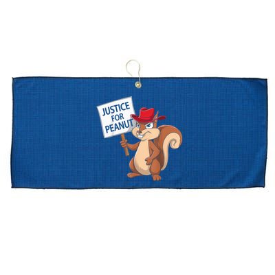 Funny Justice For Peanut Pnut Squirrel Pnut Justice Large Microfiber Waffle Golf Towel