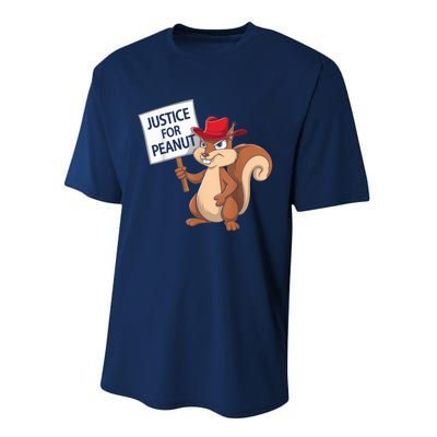 Funny Justice For Peanut Pnut Squirrel Pnut Justice Performance Sprint T-Shirt