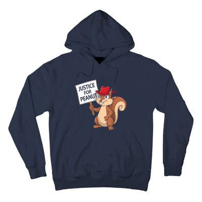 Funny Justice For Peanut Pnut Squirrel Pnut Justice Tall Hoodie