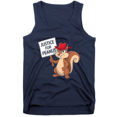 Funny Justice For Peanut Pnut Squirrel Pnut Justice Tank Top