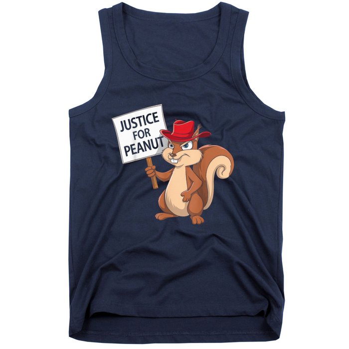 Funny Justice For Peanut Pnut Squirrel Pnut Justice Tank Top