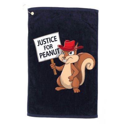 Funny Justice For Peanut Pnut Squirrel Pnut Justice Platinum Collection Golf Towel