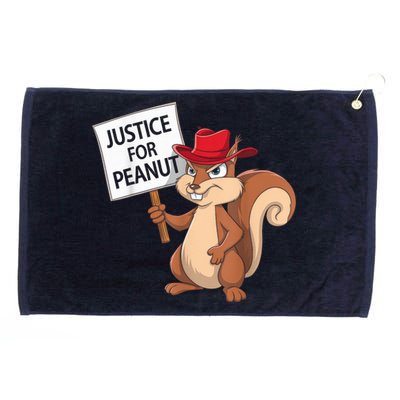 Funny Justice For Peanut Pnut Squirrel Pnut Justice Grommeted Golf Towel