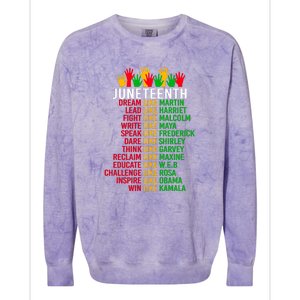 Funny Juneteenth For Women Men Gift African Pride Colorblast Crewneck Sweatshirt