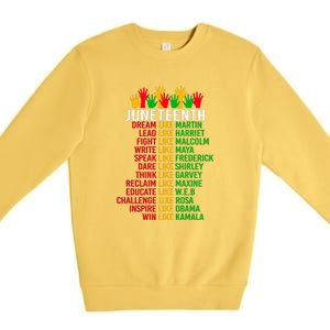 Funny Juneteenth For Women Men Gift African Pride Premium Crewneck Sweatshirt