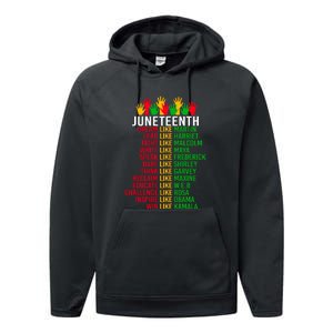 Funny Juneteenth For Women Men Gift African Pride Performance Fleece Hoodie