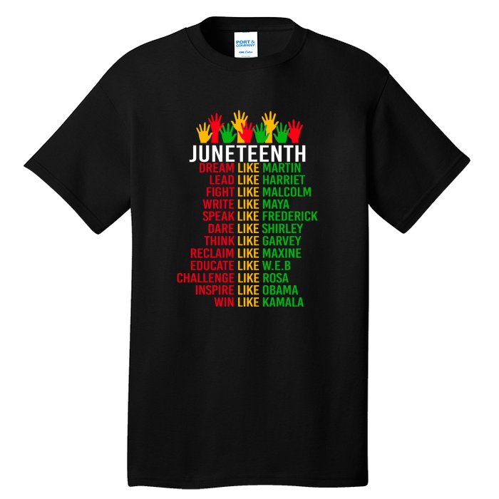 Funny Juneteenth For Women Men Gift African Pride Tall T-Shirt