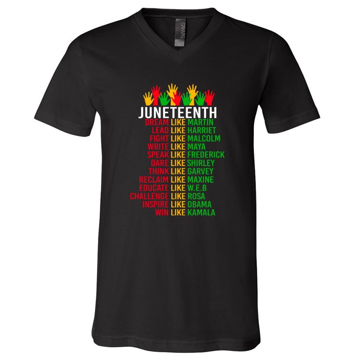 Funny Juneteenth For Women Men Gift African Pride V-Neck T-Shirt