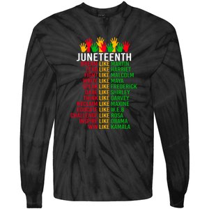 Funny Juneteenth For Women Men Gift African Pride Tie-Dye Long Sleeve Shirt