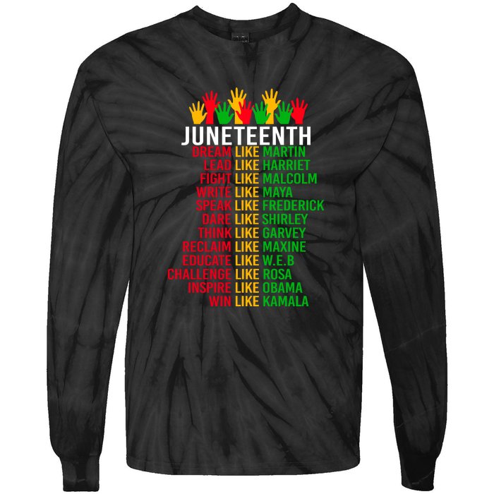 Funny Juneteenth For Women Men Gift African Pride Tie-Dye Long Sleeve Shirt