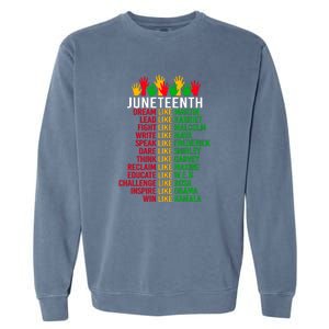 Funny Juneteenth For Women Men Gift African Pride Garment-Dyed Sweatshirt