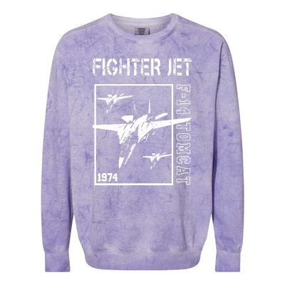 Fighter Jet F14 Tomcat Colorblast Crewneck Sweatshirt