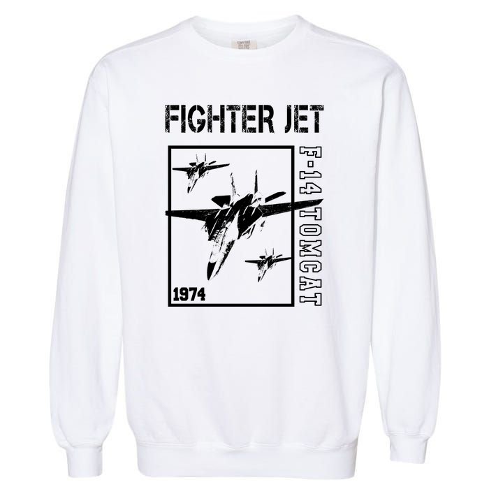 Fighter Jet F14 Tomcat Garment-Dyed Sweatshirt