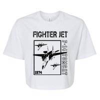 Fighter Jet F14 Tomcat Bella+Canvas Jersey Crop Tee