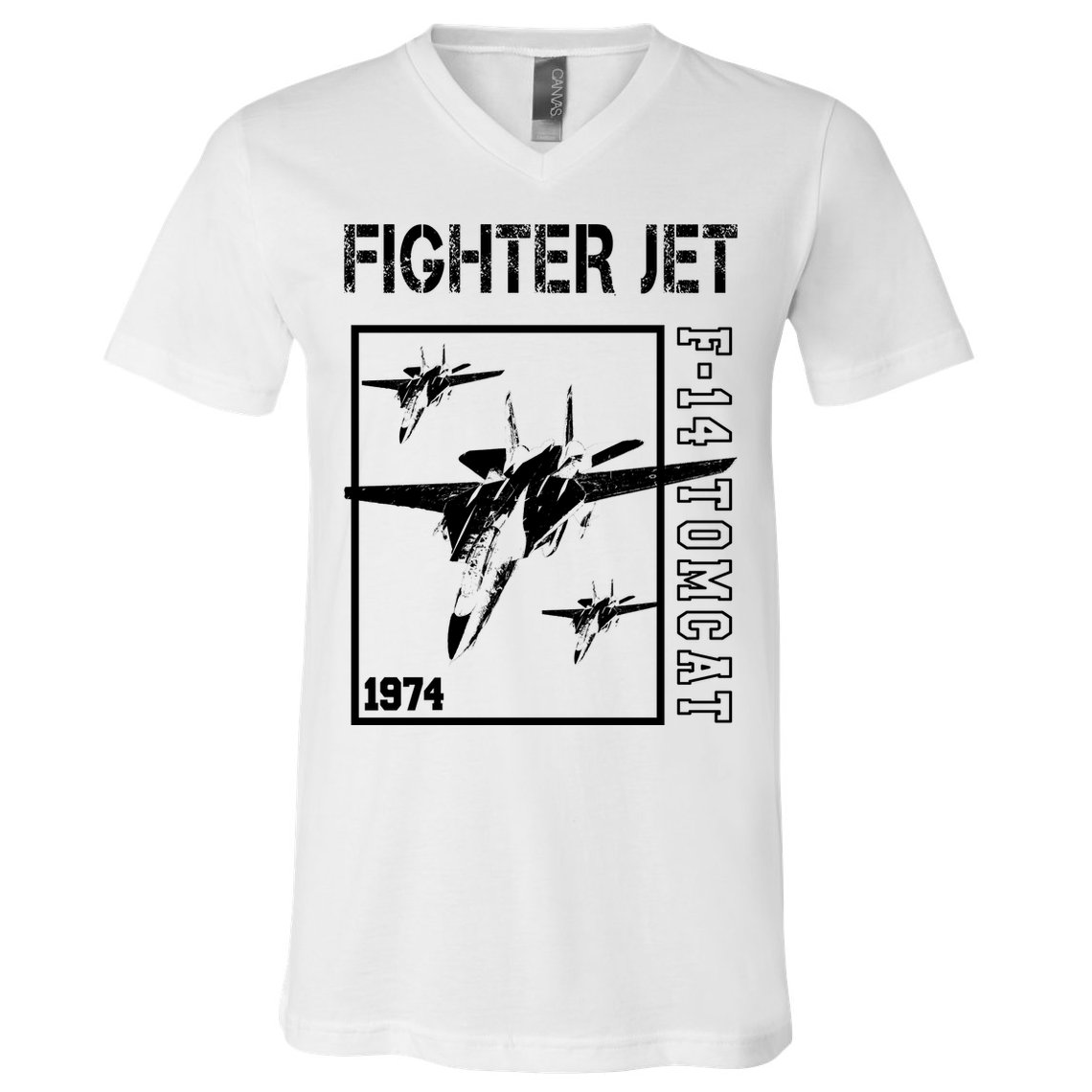 Fighter Jet F14 Tomcat V-Neck T-Shirt