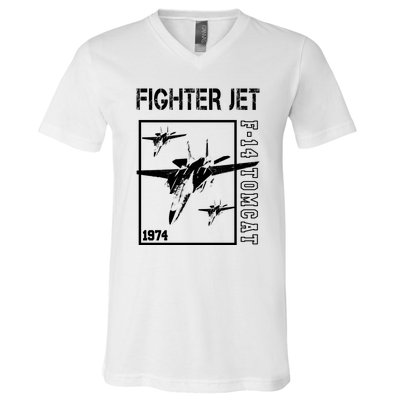 Fighter Jet F14 Tomcat V-Neck T-Shirt