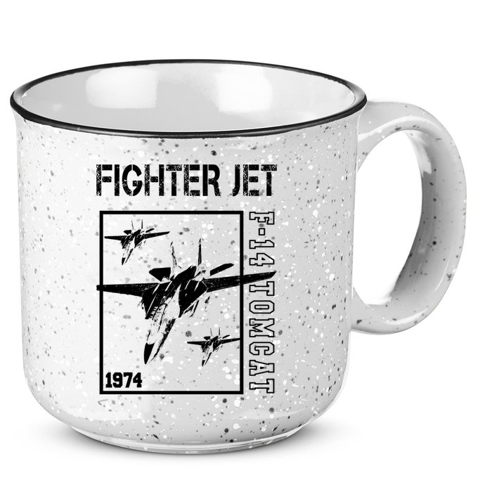 Fighter Jet F14 Tomcat 15oz Campfire Ceramic Mug