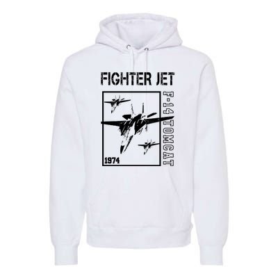 Fighter Jet F14 Tomcat Premium Hoodie