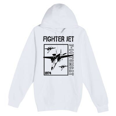 Fighter Jet F14 Tomcat Premium Pullover Hoodie