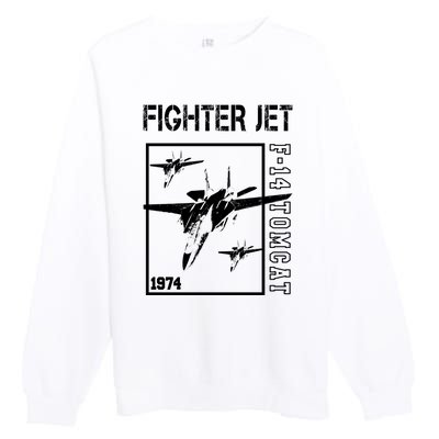 Fighter Jet F14 Tomcat Premium Crewneck Sweatshirt