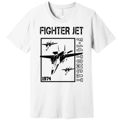 Fighter Jet F14 Tomcat Premium T-Shirt