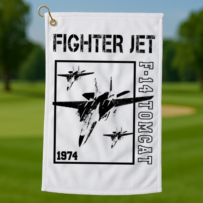 Fighter Jet F14 Tomcat Golf Towel