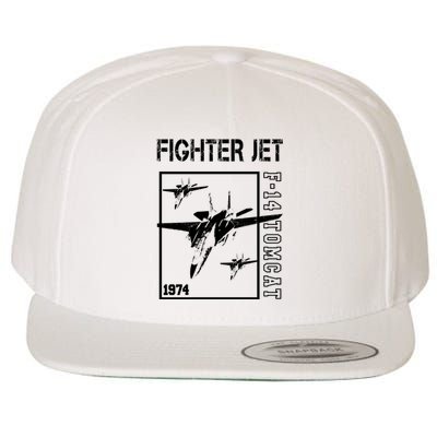 Fighter Jet F14 Tomcat Wool Snapback Cap