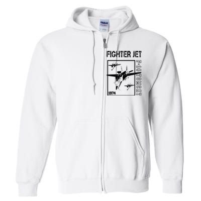 Fighter Jet F14 Tomcat Full Zip Hoodie