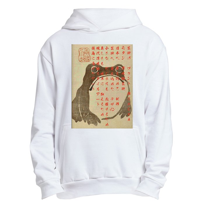 Funny Japanese Frog Art Ukiyoe Urban Pullover Hoodie