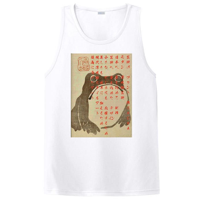 Funny Japanese Frog Art Ukiyoe PosiCharge Competitor Tank