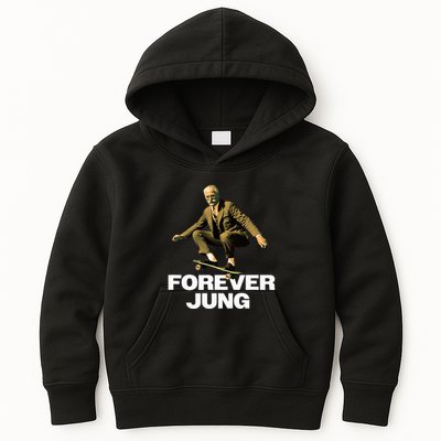 Forever Jung Funny Psychoanalyst Design Kids Hoodie