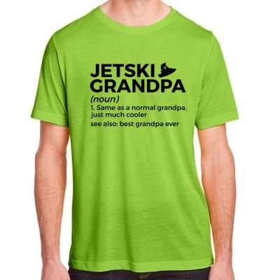 Funny Jetski Grandpa Definition Jet Skiing Best Grandpa Ever Gift Adult ChromaSoft Performance T-Shirt