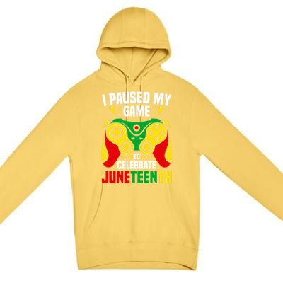 Funny Juneteenth Gamer Black Pride Black History Month Meaningful Gift Premium Pullover Hoodie