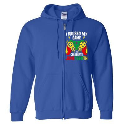 Funny Juneteenth Gamer Black Pride Black History Month Meaningful Gift Full Zip Hoodie