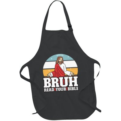 Funny Jesus Gifts Christian Bruh Read Your Bible Apron