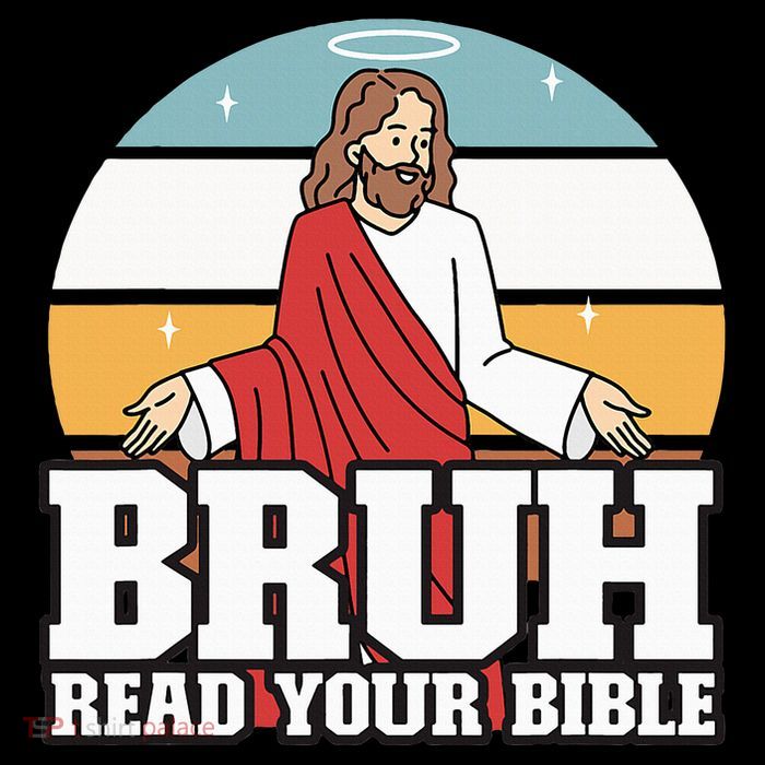 Funny Jesus Gifts Christian Bruh Read Your Bible Tall T-Shirt