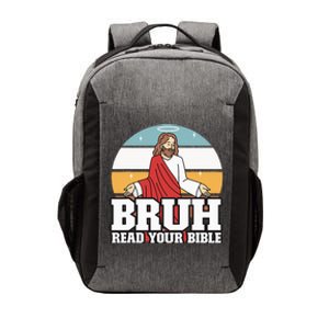 Funny Jesus Gifts Christian Bruh Read Your Bible Vector Backpack