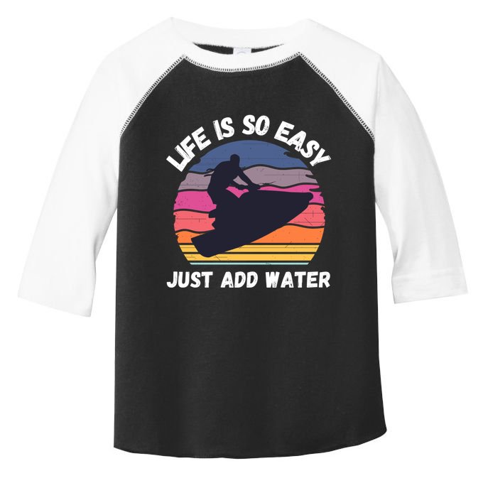 Funny Jetski Gift Jetskiing Jet Ski Accessory Cute Gift Toddler Fine Jersey T-Shirt