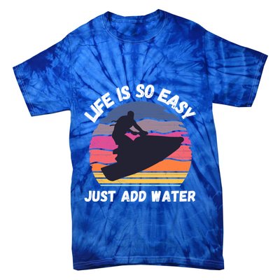 Funny Jetski Gift Jetskiing Jet Ski Accessory Cute Gift Tie-Dye T-Shirt