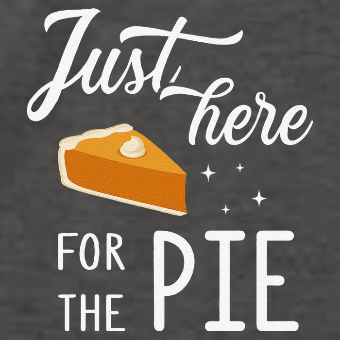 Funny Just Here For The Pie Thanksgiving Christmas Dinner Vector Backpack