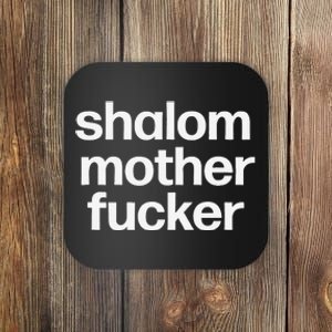 Funny Jewish Hebrew Hanukkah Gift Shalom Mother Fucker Coaster