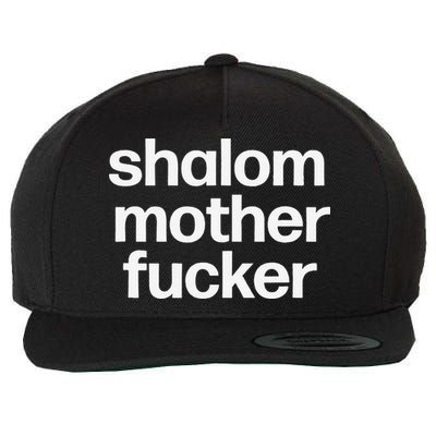 Funny Jewish Hebrew Hanukkah Gift Shalom Mother Fucker Wool Snapback Cap